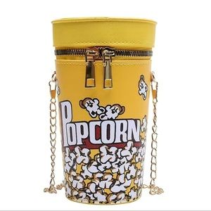 Very Cute Mini Popcorn Bucket Crossbody Bag
